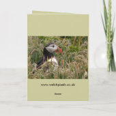 Puffin Greeting Cards Karte (Rückseite)