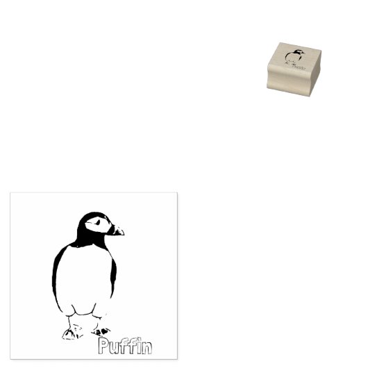 Puffin Gummistempel (Stempel)