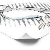 Puffin Halftones Fotodruck (Ecke)