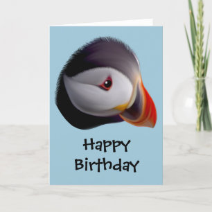 Puffin Happy Birthday Card Karte