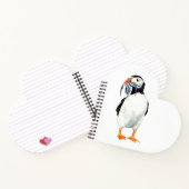 Puffin Heart Shaped Notizblock (Innenseite)