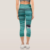 Puffin in der Auferstehungsbucht, Alaska Capri Leggings (Rückseite)