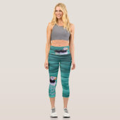Puffin in der Auferstehungsbucht, Alaska Capri Leggings (Vorderseite)