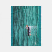 Puffin in der Auferstehungsbucht, Alaska Fleecedecke (Vorderseite)