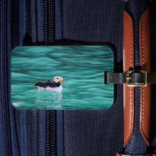 Puffin in der Auferstehungsbucht, Alaska Gepäckanhänger