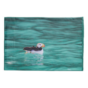 Puffin in der Auferstehungsbucht, Alaska Kissenbezug