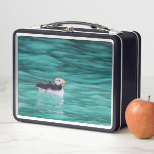 Puffin in der Auferstehungsbucht, Alaska Metall Brotdose