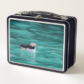 Puffin in der Auferstehungsbucht, Alaska Metall Brotdose (Vorderseite)