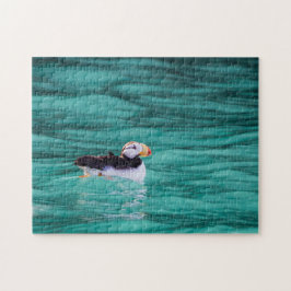 Puffin in der Auferstehungsbucht, Alaska Puzzle