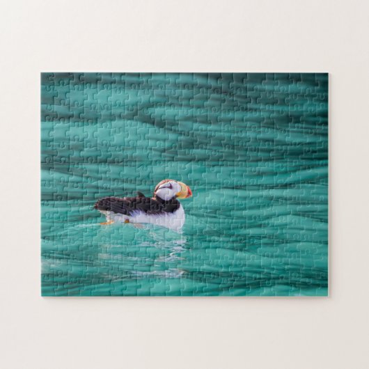 Puffin in der Auferstehungsbucht, Alaska Puzzle (Horizontal)