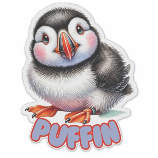 PUFFIN - KINDERZIMMER STICKER (Vorderseite)