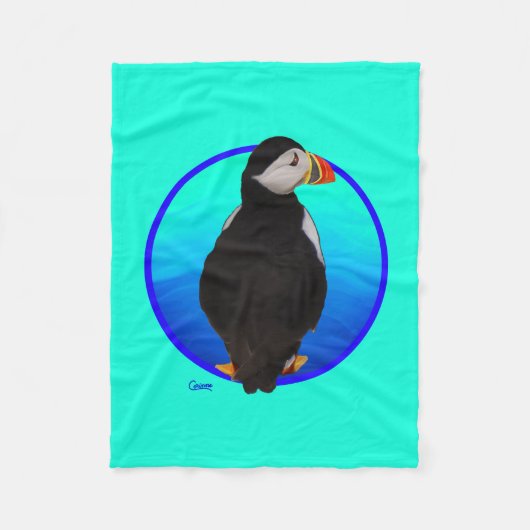 Puffin - kleines Fleece Blanket (Vorderseite)