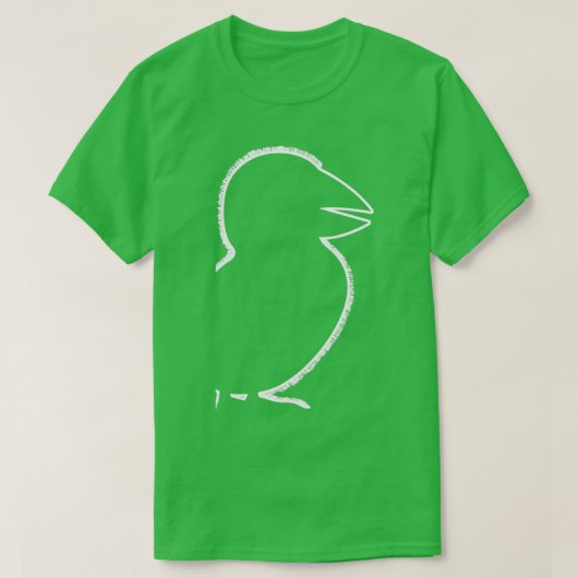 Puffin Kontur Papagei Divers Puffins T-Shirt (Design vorne)