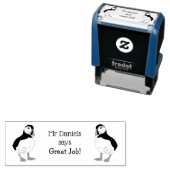 Puffin Lehrer Große Arbeit! Selbsteinfärbender Ste Permastempel (Beispiel)