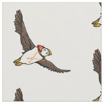 Puffin mit einem Hut und einem gegossenen Hut