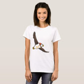 Puffin mit einem Hut und einem gegossenen Hut T-Shirt (Vorne ganz)