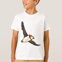 Puffin mit einem wolligen Winterhut