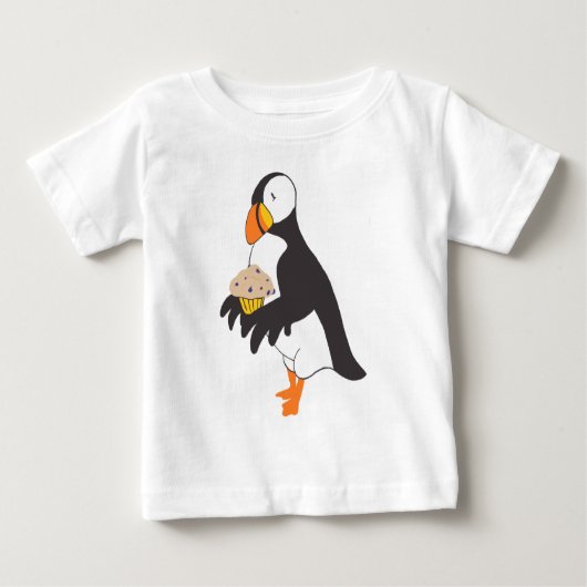 Puffin mit Muffin Baby T-shirt (Vorderseite)