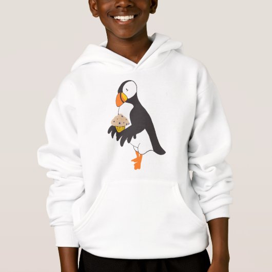 Puffin mit Muffin Hoodie (Vorderseite)