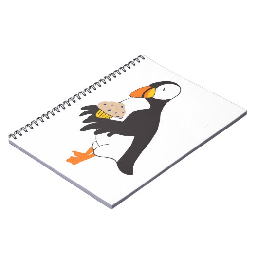 Puffin mit Muffin Notizblock (Linke Seite)