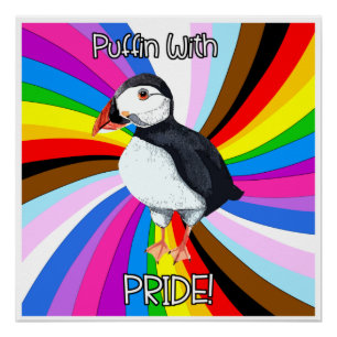 Puffin mit Stolz! - LGBTQ+ Poster