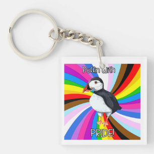 Puffin mit Stolz! - LGBTQ+ Schlüsselanhänger