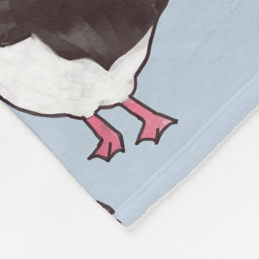 Puffin-mittlere Fleece-Decke Fleecedecke (Ecke)