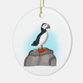 Puffin, niedlich keramik ornament (Links)