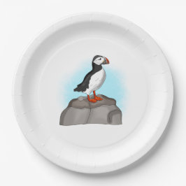 Puffin, niedlich pappteller