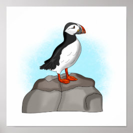Puffin, niedlich poster