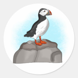Puffin, niedlich runder aufkleber