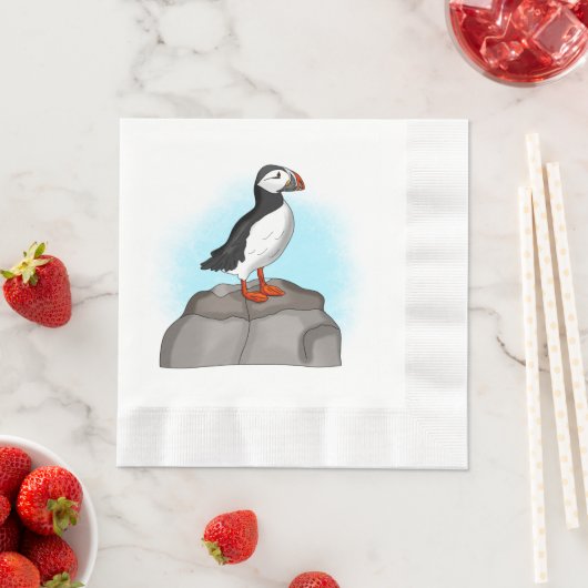 Puffin, niedlich serviette (Beispiel)