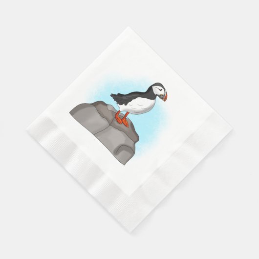 Puffin, niedlich serviette (Ecke)
