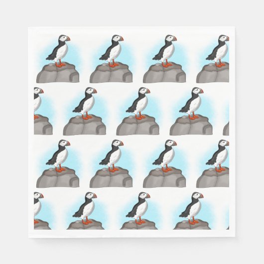 Puffin, niedlich serviette (Vorderseite)