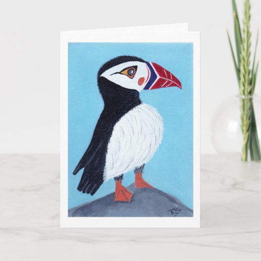 Puffin Note Card Karte (Vorderseite)
