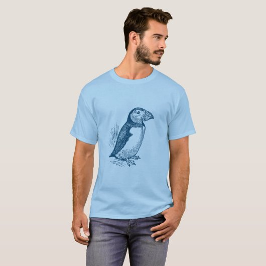 Puffin - Ocean Blue T-Shirt (Vorne ganz)