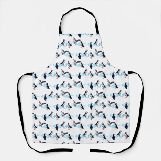 Puffin-Party auf der ganzen Print-Schürze Schürze (Vorderseite)
