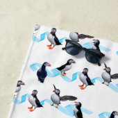 Puffin-Party-Badetuch (wählen Sie Farbe) Strandtuch (Beispiel)
