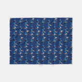 Puffin-Party-Fleece-Decke (Marine) Fleecedecke (Vorderseite (Horizontal))
