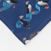 Puffin-Party-Fleece-Decke (Marine) Fleecedecke (Ecke)