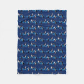Puffin-Party-Fleece-Decke (Marine) Fleecedecke (Vorderseite)