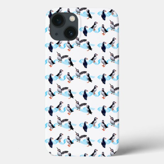 Puffin Party iPad Case (Farbe auswählen) (Rückseite)