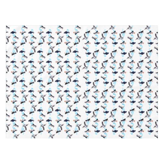 Puffin-Party-Tischdecke (wählen Sie Farbe) Tischdecke (Vorderseite (Horizontal))