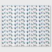 Puffin Party Wrapping Paper (Farbe auswählen) Geschenkpapier (Flach)