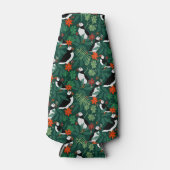 Puffin Pattern Lush Green Flaschenkühler (Vorderseite)
