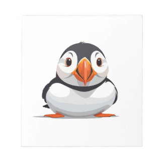 Puffin Peking Niedlich Adorable Funny Animal Carto Notizblock