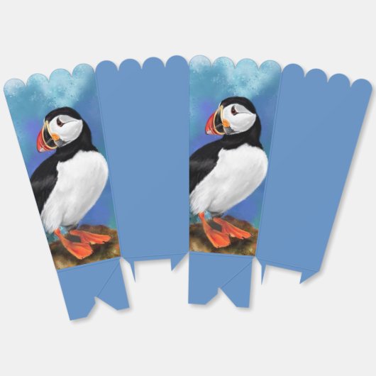 Puffin Popcorn Box Geschenkschachtel (Ungeklappt)