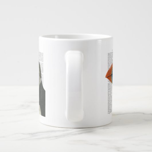 Puffin Portrait Jumbo-Tasse (Rückseite)