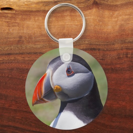 Puffin Portrait Keyring Schlüsselanhänger (Vorderseite)