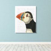 Puffin Portrait Leinwanddruck (Insitu (Holzboden))